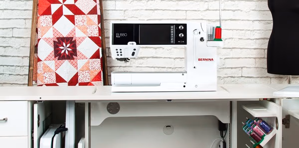 bernina luxe sewing suite by horn modern storage system for quilting supplies