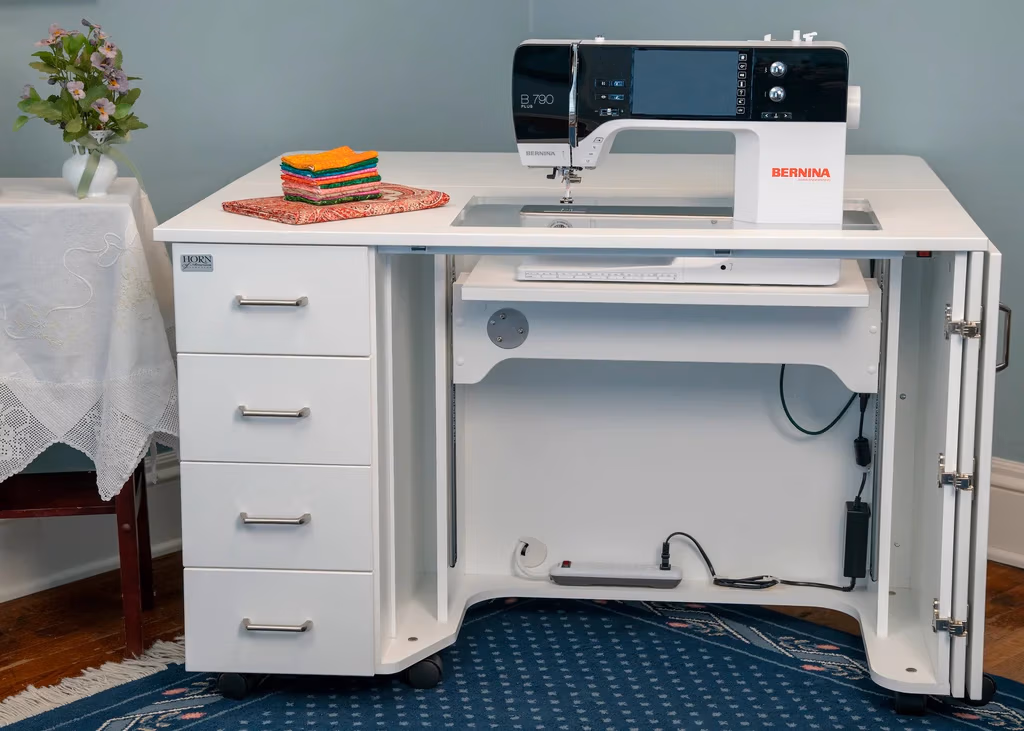 horn 5400 electric lift sewing cabinet modern sleek design for sewing spaces